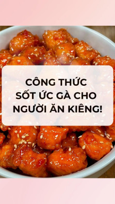 công thức sốt ức gà cho người ăn kiêng