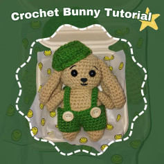 Crochet Keychain Crochet Bunny Tutorial⚡️🐰⚡️