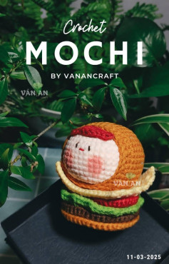 crochet mochi hamburger