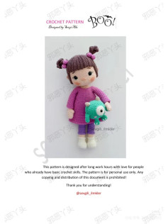 crochet pattern boo doll