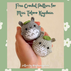 Crochet tutorial Mini Totoro