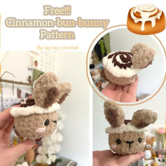 free cinnamon bun bunny pattern