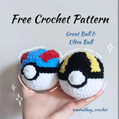 free crochet pattern great ball & ultra ball