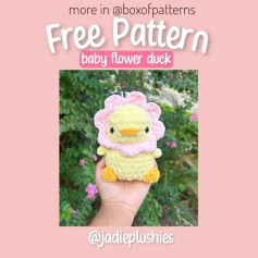 free pattern baby flower duck