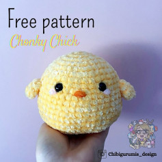 free pattern chonky chick