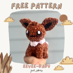 free pattern eevee-baby