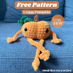 free pattern leggy pumpkin low sew