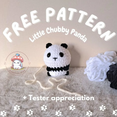 free pattern little chubby panda