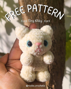 free pattern tiny kitty