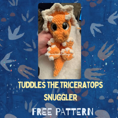 Free triceratops snuggler Pattern!!