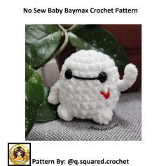 no sew baby baymax crochet pattern