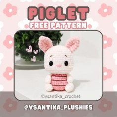 piglet crochet free pattern