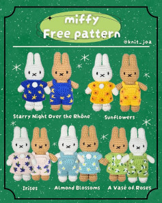 rabbit miffy free pattern