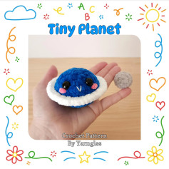 Free Amigurumi Crochet Pattern 🧶 Tiny Planet 🪐
