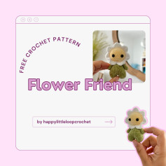free crochet pattern flower friend, 🌼🤍 Oopsie Daisy Flower 🤍🌼