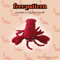 free pattern crochet a lobster friend