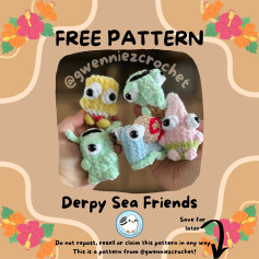 ✨FREE PATTERN Derpy Sea Friends!✨