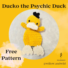 FREE PATTERN Ducko the Psychic Duck ... Psy-yie-yieeee 😉