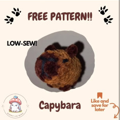 free pattern low sew capybara