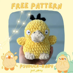 free pattern psyduck baby