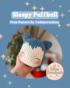 FREE SLEEPY PUFFBALL PATTERN 💤🤍