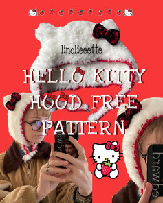 hello kitty hood free pattern