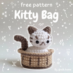 Kitty Bag free pattern (⁠≧⁠▽⁠≦⁠)