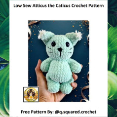 low sew atticus the caticus crochet pattern