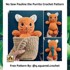 no sew pauline the purrito crochet pattern