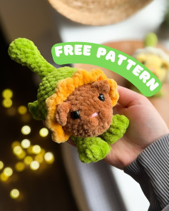 The free “Flower Cat” crochet pattern is ready!