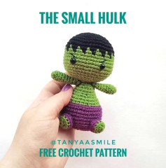 the small hulk free crochet pattern, HULK SMASH 💚💚💚FREE CROCHET PATTERN