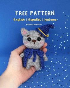witch cat crochet pattern
