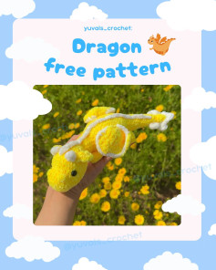 yellow dragon free pattern