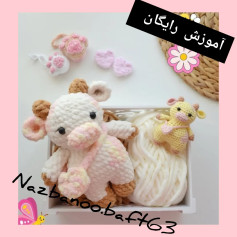 آموزش بافتنی گاو کوچولو