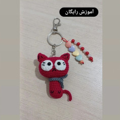 آموزش قلاب بافی گربه ی کوچک