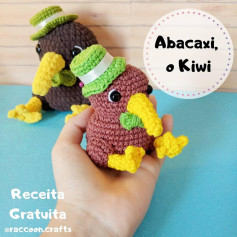 Abacaxi, o Kiwi: Gráfico de crochê grátis para amigurumis