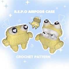 Adorable Crochet Frog AirPods Case Pattern
