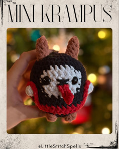 Adorable Mini Krampus Crochet Pattern