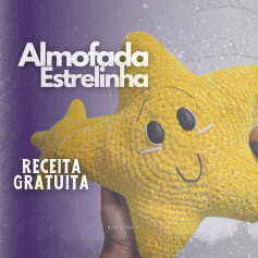 Almofada Estrelinha em crochê: Gráfico gratuito!