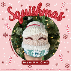 Amigurumi Mrs. Claus Crochet Chart