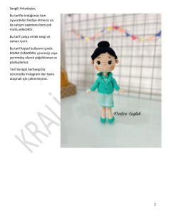 Amigurumi Şeması: Şirin Kız Bebek