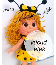 Arı Bebek Örgü Şeması: Gövde ve Etek (3. Bölüm)