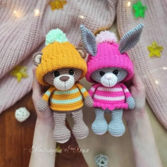 Ayıcık ve Tavşan Amigurumi Şeması