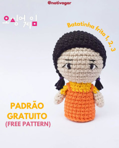 Batatinha frita amigurumi: Gráfico grátis!