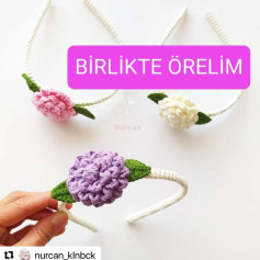 BİRLİKTE ÖRELEM ÇİÇEKLİ TAÇ ŞEMASI