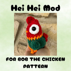 Bob the Chicken Amigurumi Crochet Pattern hei hei mod