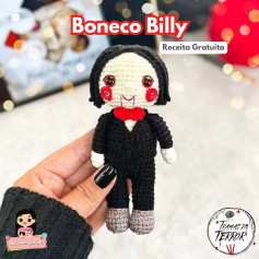 Boneco Billy em crochê: Gráfico gratuito!