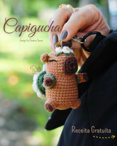 Capivara Amigurumi: Gráfico de Crochê Grátis