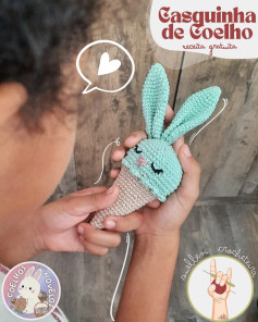 Casquinha de Coelho Amigurumi: Gráfico Grátis