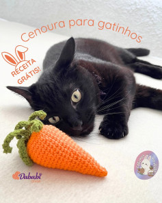 Cenoura Amigurumi: Grátis para Gatinhas!